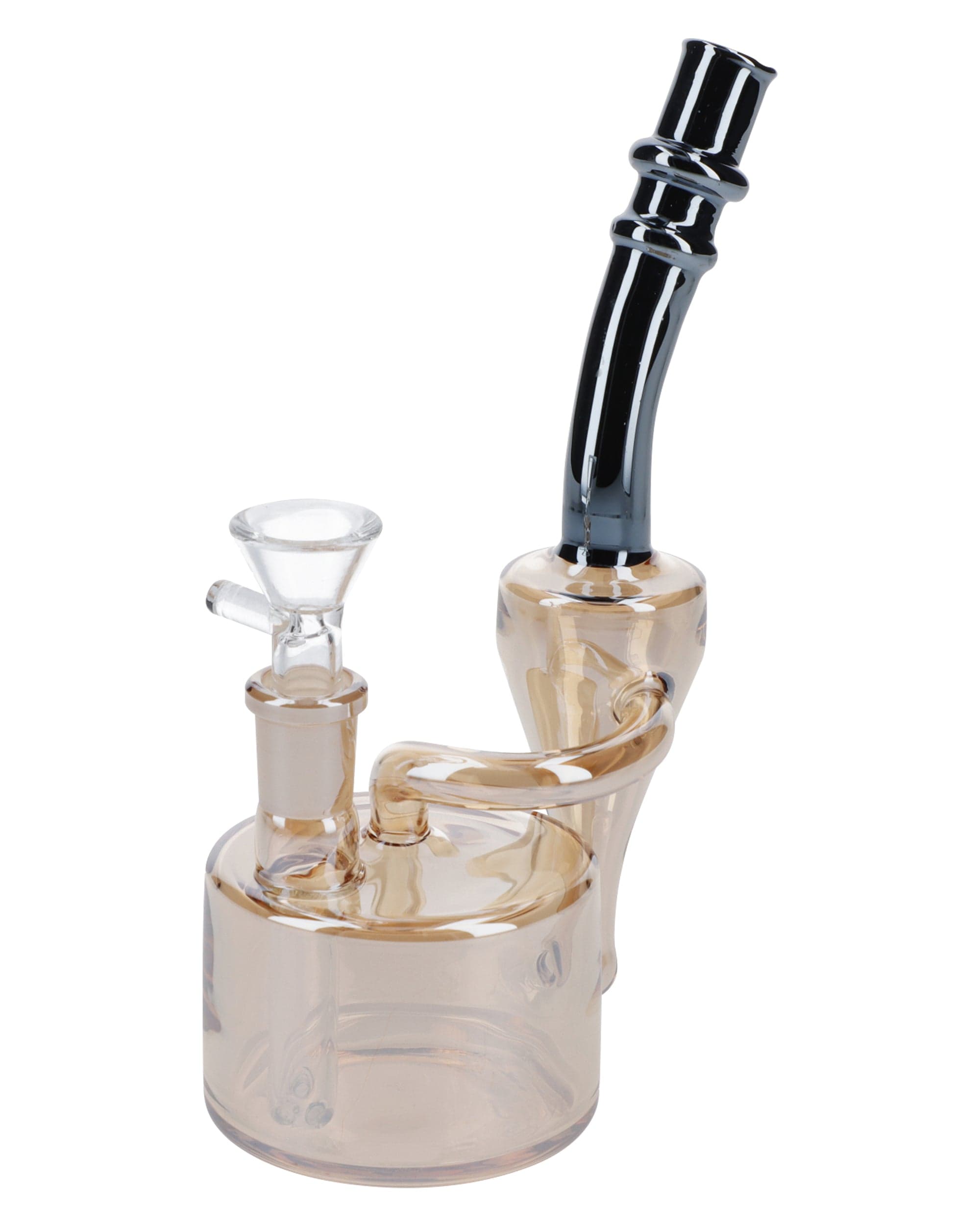 Valiant Distribution  Electro Plated Puck Recycler Bong