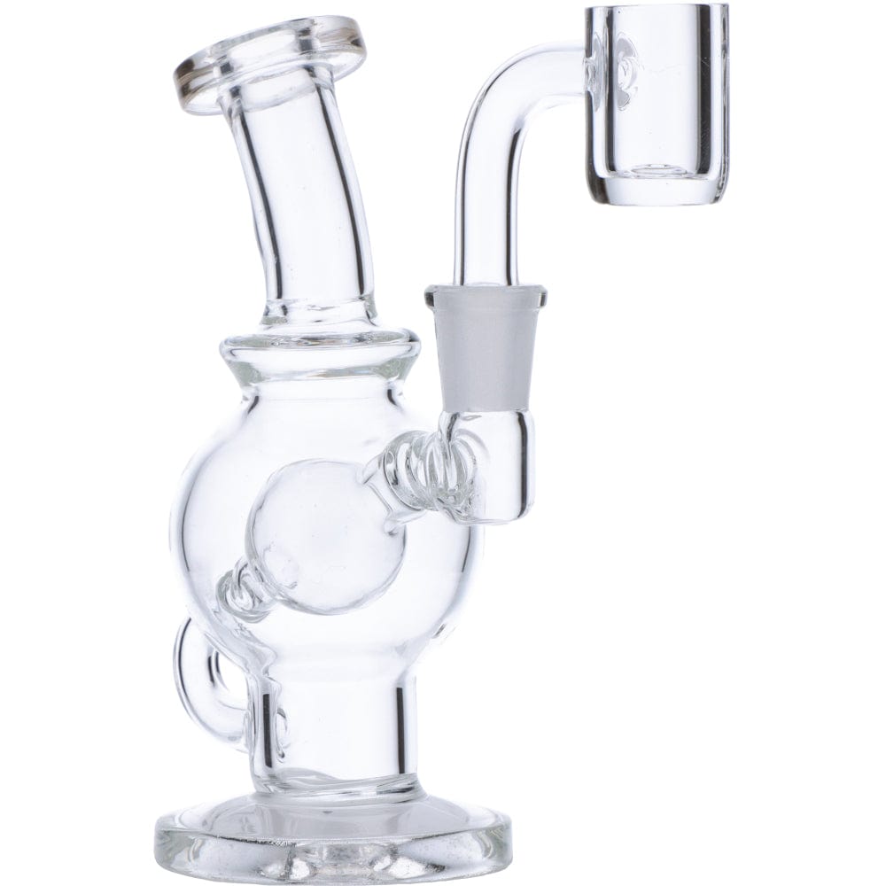 Valiant Distribution  Mini Clear Bent Neck Dab Rig Front View