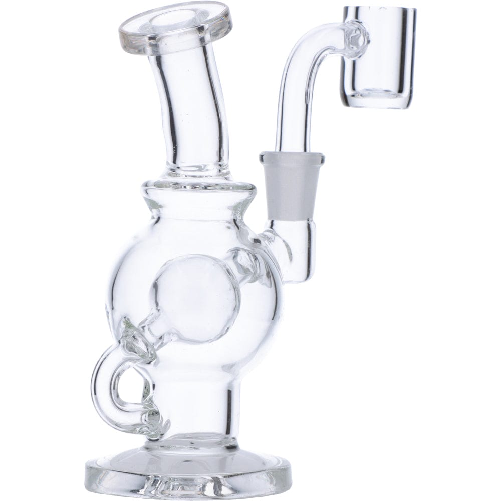 Valiant Distribution  Mini Clear Bent Neck Dab Rig Rear View