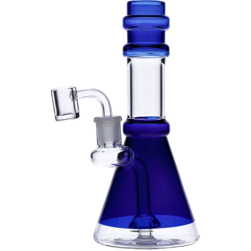 Valiant Distribution Transparent Neck Water Pipe w/ Bowl & Banger Side View