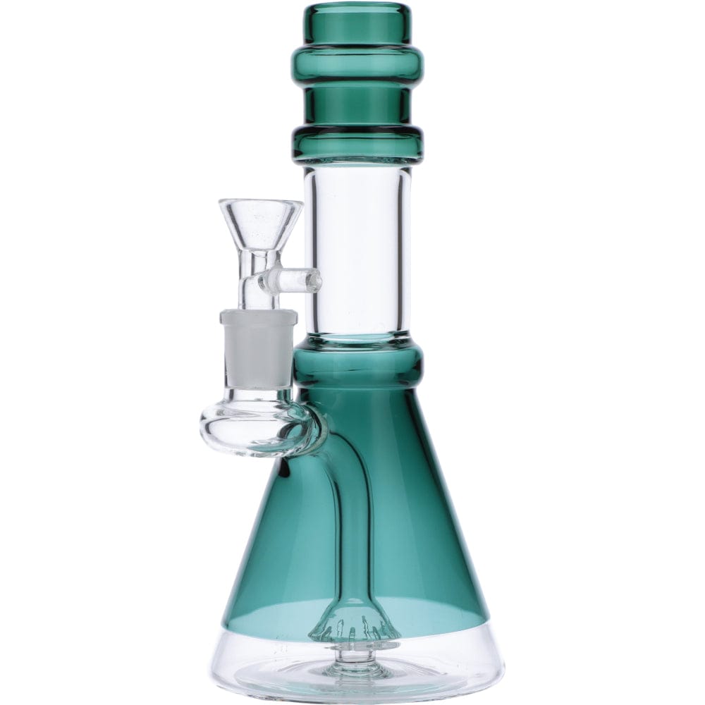 Valiant Distribution Transparent Neck Water Pipe w/ Bowl & Banger Front View