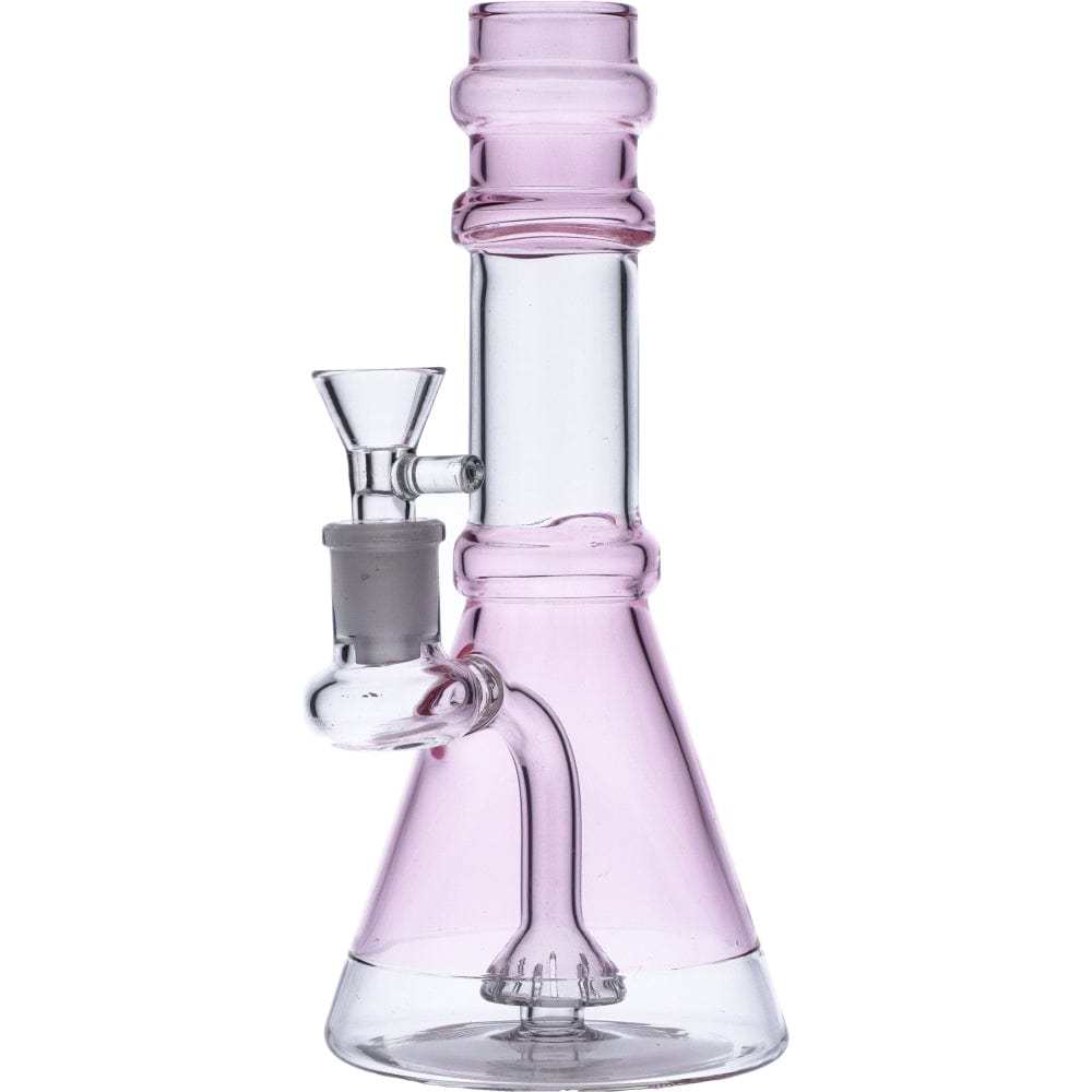 Valiant Distribution Transparent Neck Water Pipe w/ Bowl & Banger Front View