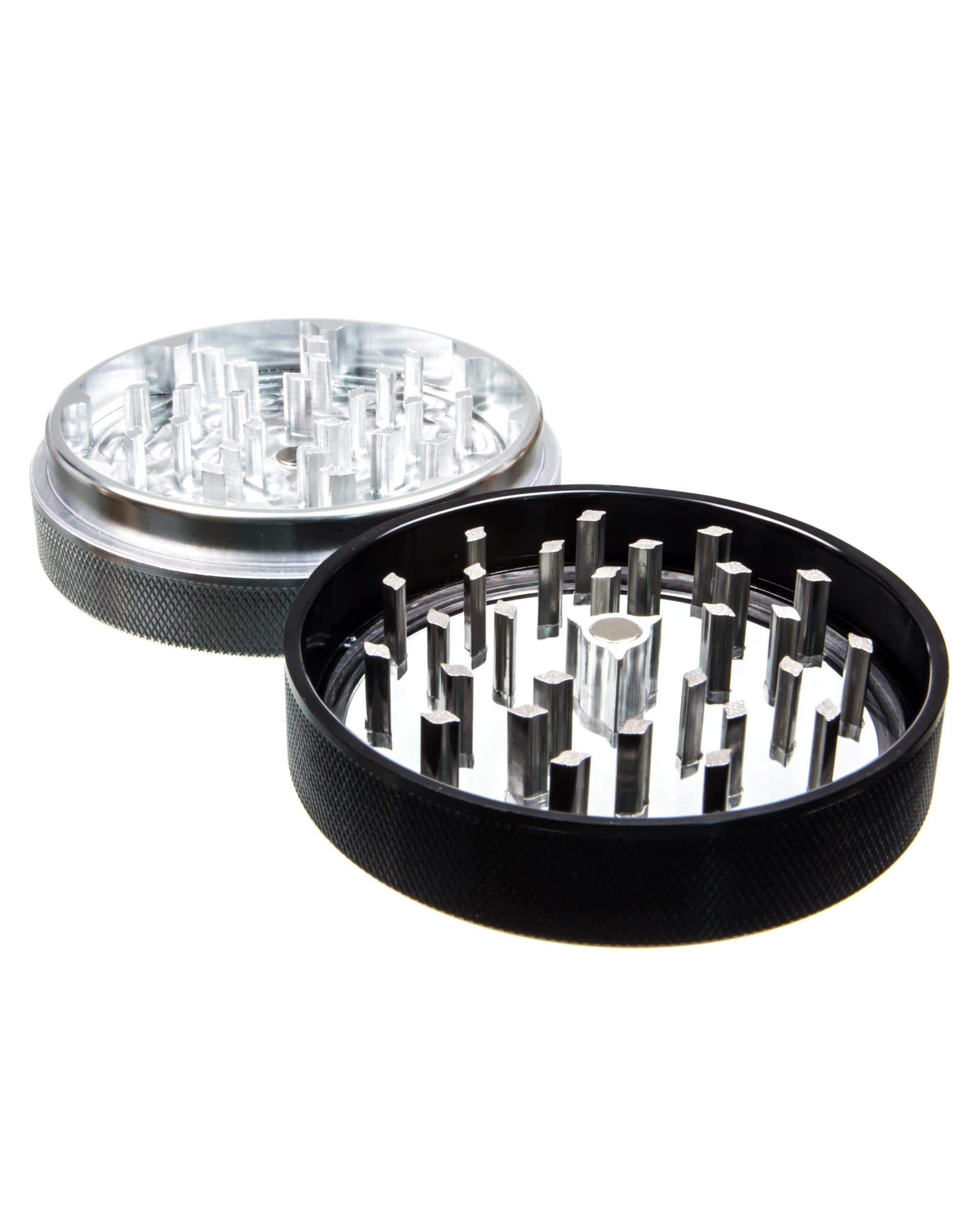 Top Off View of Metal Tobacco Grinder