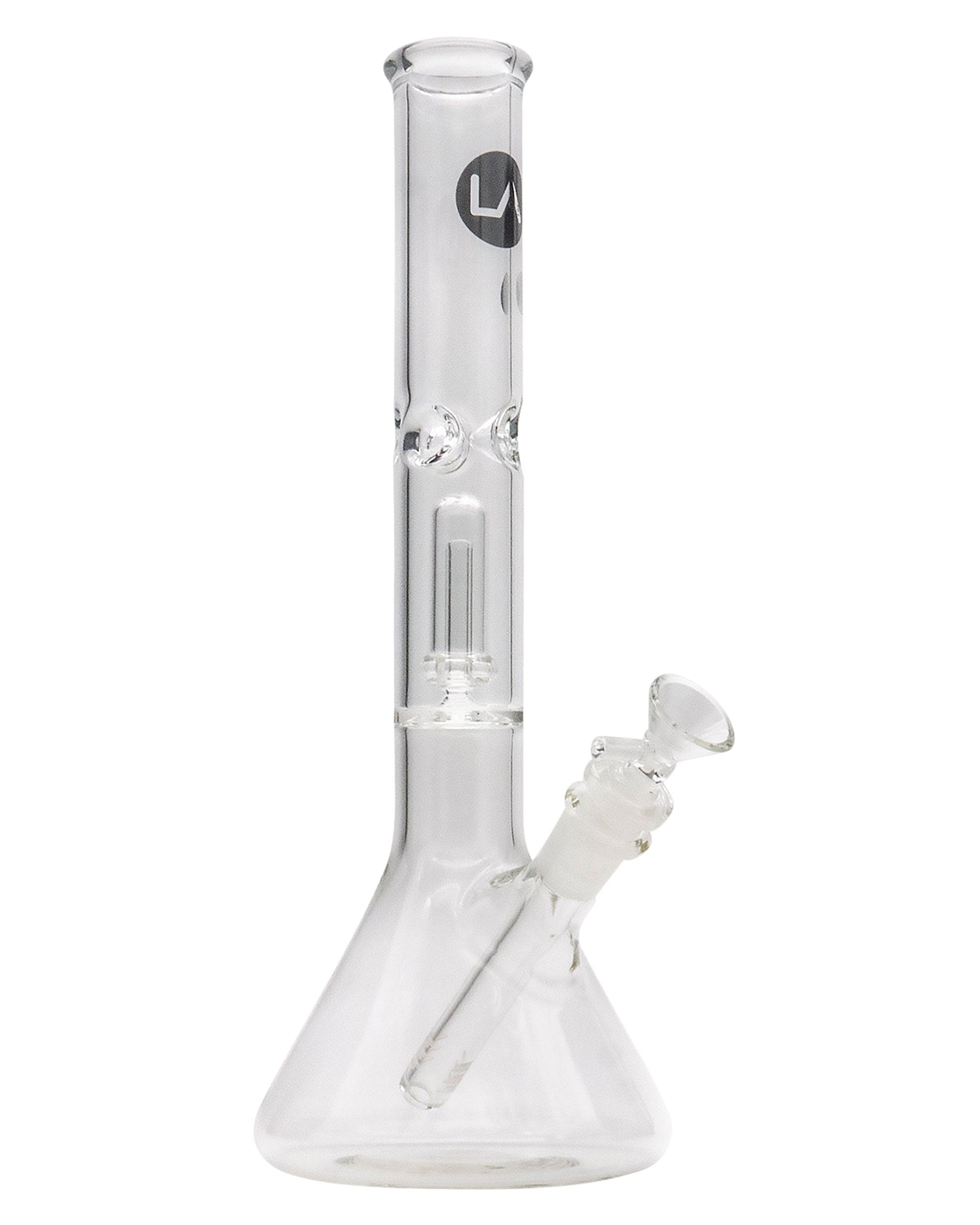 LA Pipes 12" Clear Single UFO Showerhead Perc Beaker