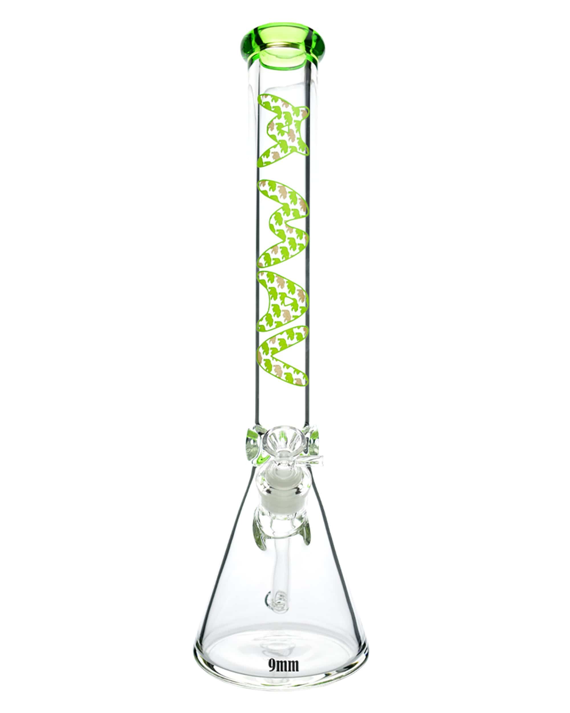 Mav Glass 18" 9mm Special Decal Beaker Bong