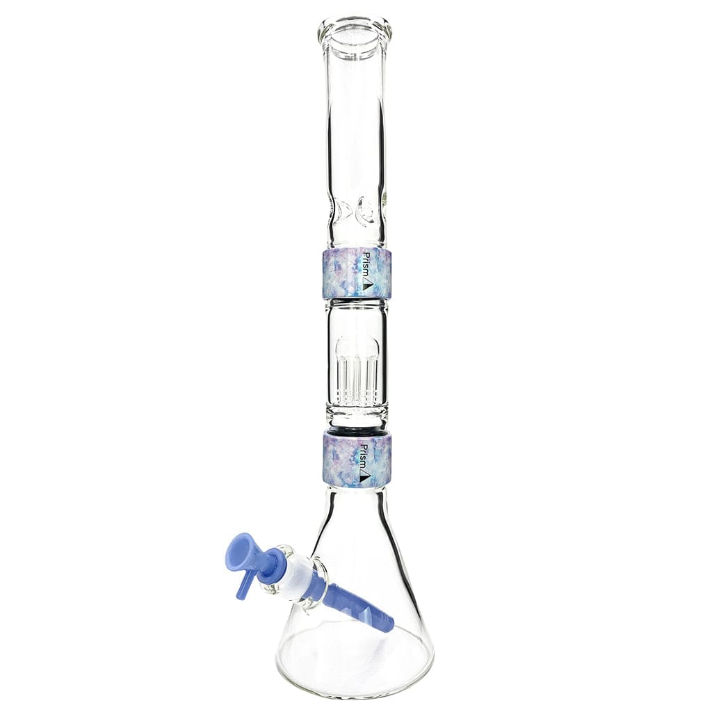 Prism Halo Tie Dye Double Stack Modular Beaker Bong