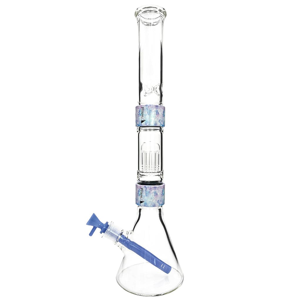 Prism Halo Tie Dye Double Stack Modular Beaker Bong