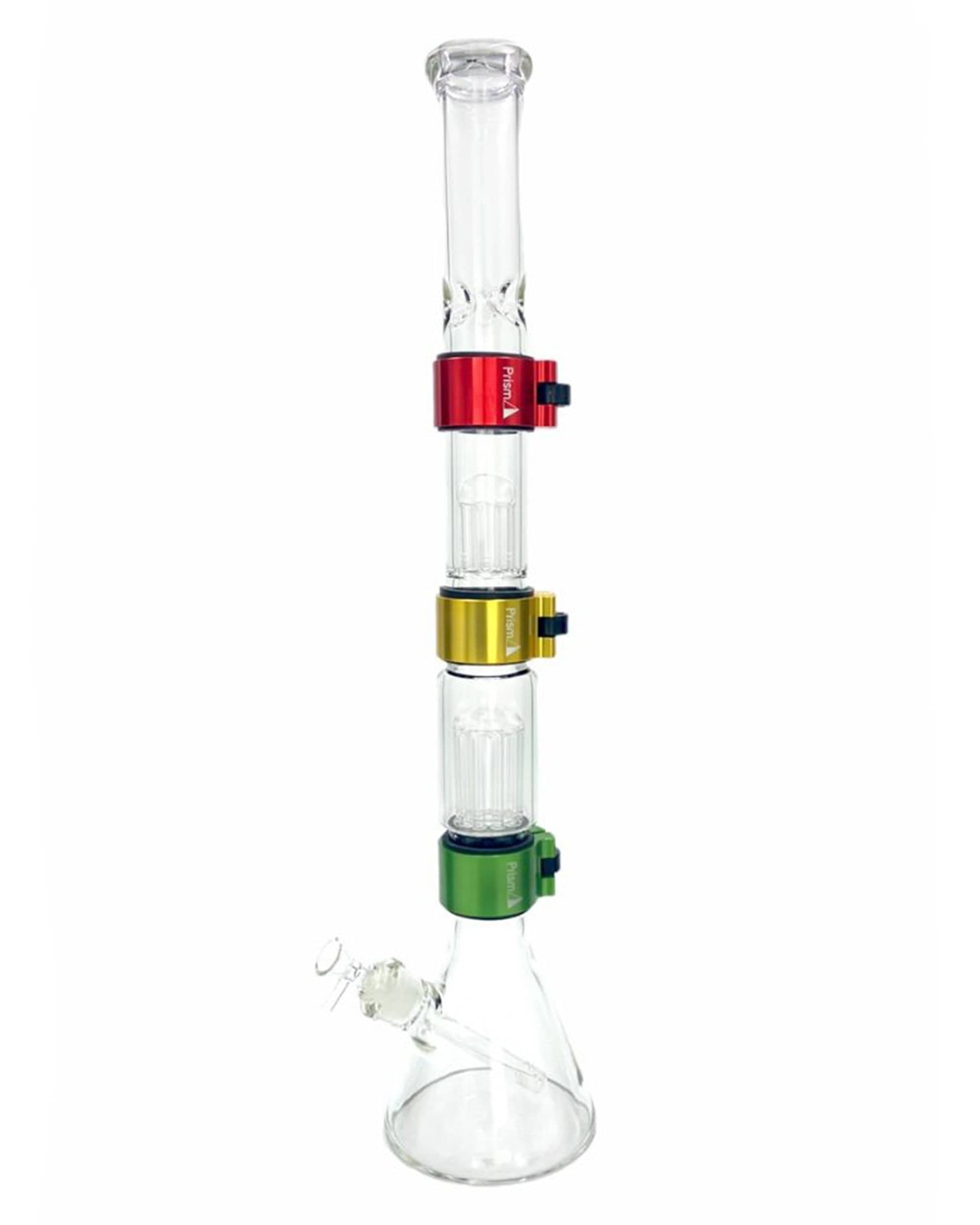 Prism Rasta Triple Stack Modular Beaker Bong