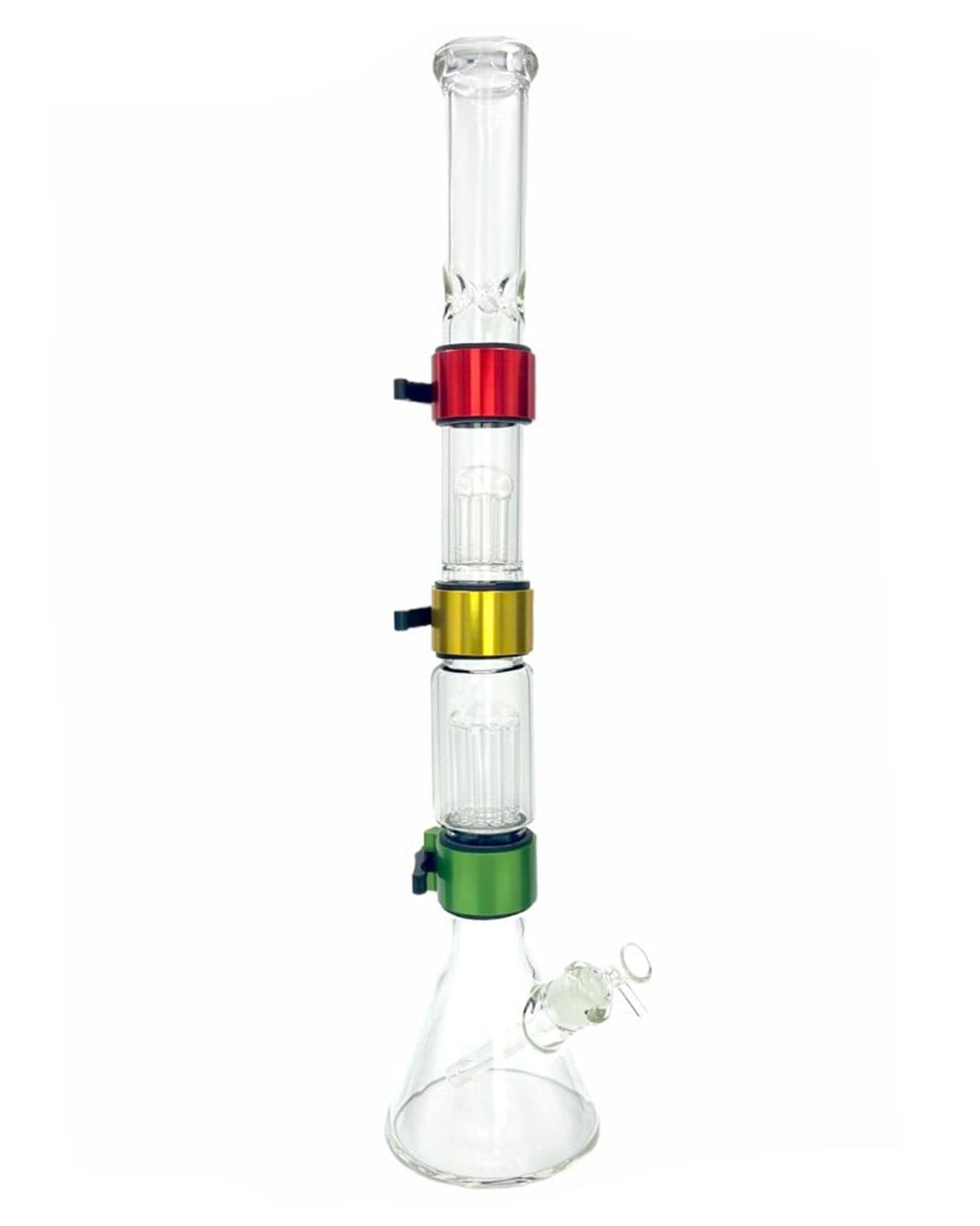 Prism Rasta Triple Stack Modular Beaker Bong