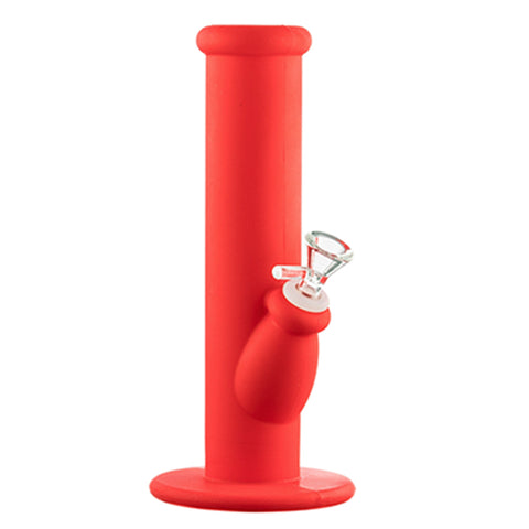 10” Silicone Straight Tube Bong