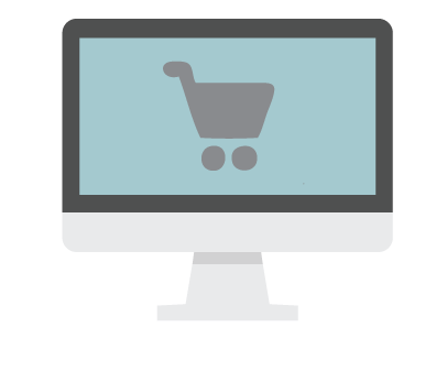 Shopping Online on Computer